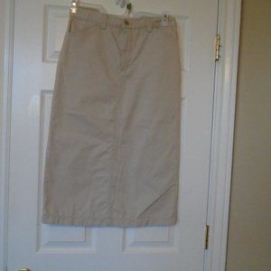 Riders by Lee - Women’s Long Khaki Skirt size 10P
